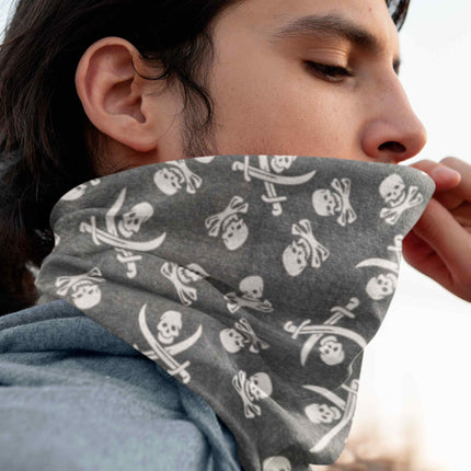 Skull Print Seamless Unisex Bandana