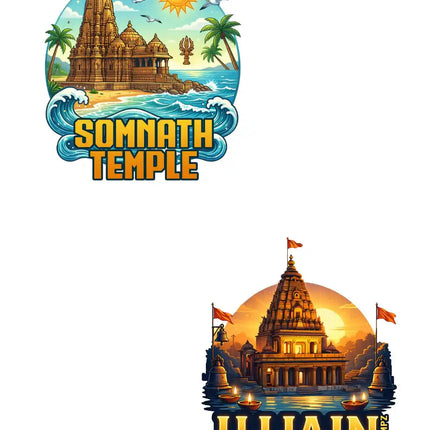 Somnath Temple Ujjain 3D Embossed Flexible Fridge Magnet