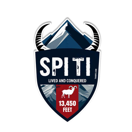 Spiti Fridge Magnet Lived and Conquered Souvenir