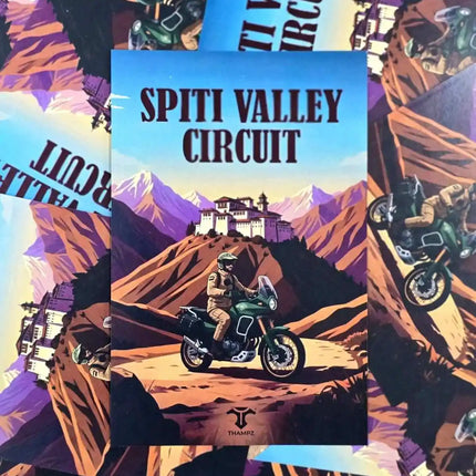 spiti valley circuit travel postcard scenic photo postcard