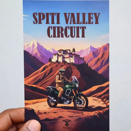 spiti valley circuit travel postcard scenic photo postcard