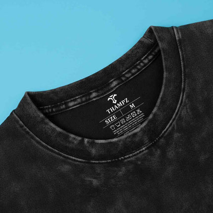 Spiti Valley Ride Oversized Unisex Acid Wash T-Shirt