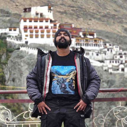Spiti Valley Ride-Adventure Travel Edition Oversized T-Shirt