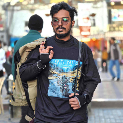 Spiti Valley Ride-Adventure Travel Edition Oversized T-Shirt