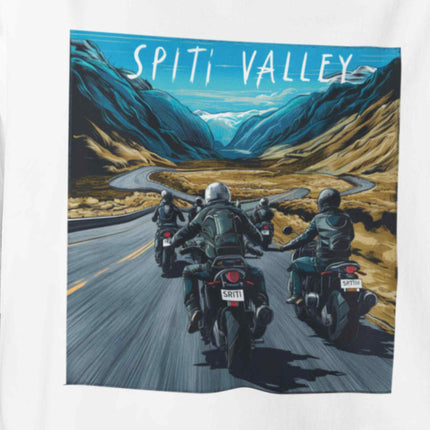 Spiti Valley Ride-Adventure Travel Edition Oversized T-Shirt