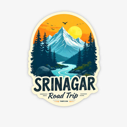 Srinagar Road Trip Fridge Magnet Travel Souvenir