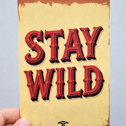stay wild travel postcard photo postcard
