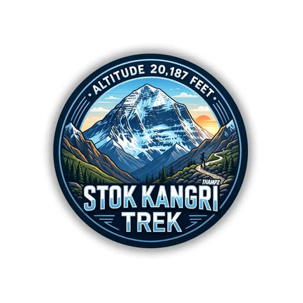 Stok Kangri Trek Ladakh Pin Badge – Himalayan Adventure Travel Souvenir