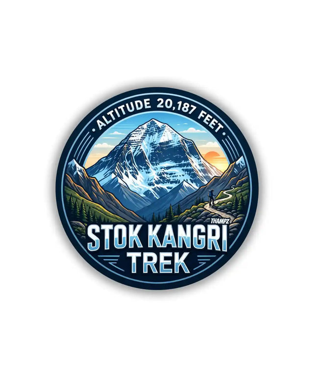 Stok Kangri Trek Ladakh Pin Badge – Himalayan Adventure Travel Souvenir