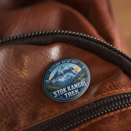 Stok Kangri Trek Ladakh Pin Badge – Himalayan Adventure Travel Souvenir