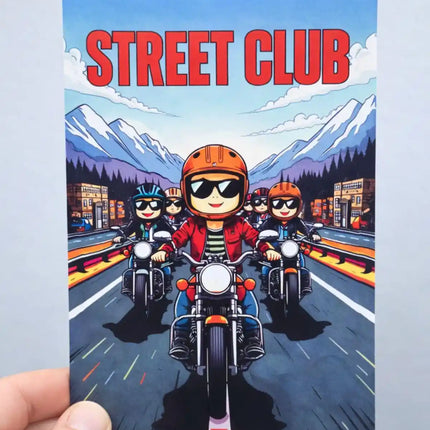 street club travel postcard photo postcard