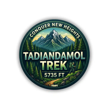 Tadiandamol Trek Pin Badge – Karnataka Hiking Travel Souvenir