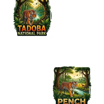 Tadoba National Park & Pench National Park Fridge Magnet – Wildlife Travel Souvenir & Collectible