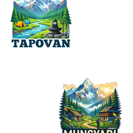 Tapovan Munsyari 3D Embossed Flexible Fridge Magnet