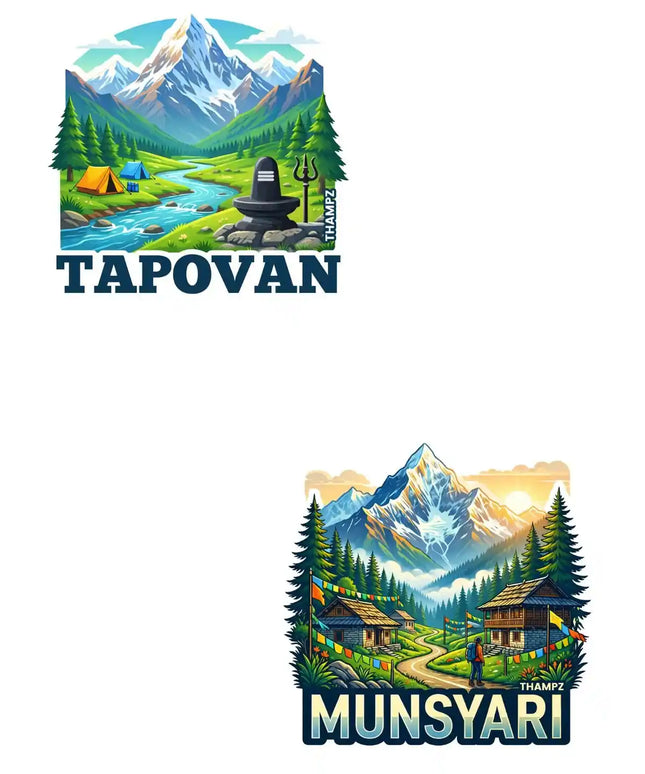 Tapovan Munsyari 3D Embossed Flexible Fridge Magnet