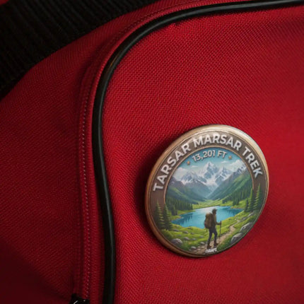 Tarsar Marsar Trek Alpine Lake Pin Badge – Adventure Travel Souvenir