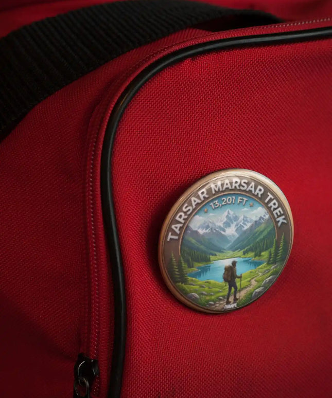 Tarsar Marsar Trek Alpine Lake Pin Badge – Adventure Travel Souvenir