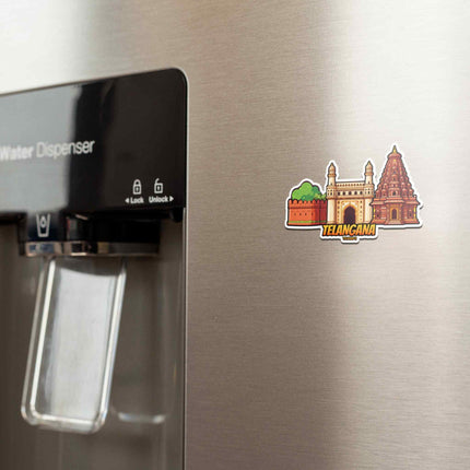 Telangana Temple Heritage Fridge Magnet