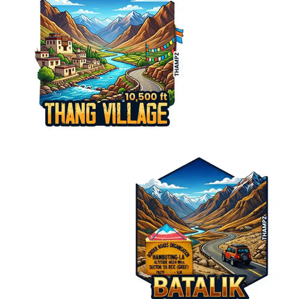 Thang Village Batalik 3D Embossed Flexible Fridge Magnet