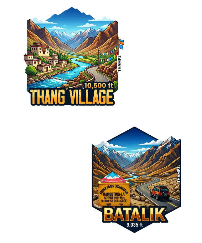 Thang Village Batalik 3D Embossed Flexible Fridge Magnet