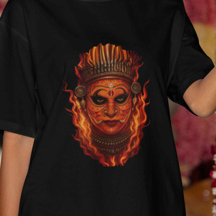 Theyyam Kerala Ritual Art Edition Oversized T-Shirt