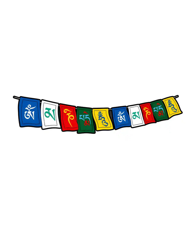 Tibetan Flag   Travel Souvenir Glossy Die Cut Vinyl Sticker
