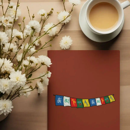 Tibetan Flag - Travel Souvenir Glossy Die Cut Vinyl Sticker