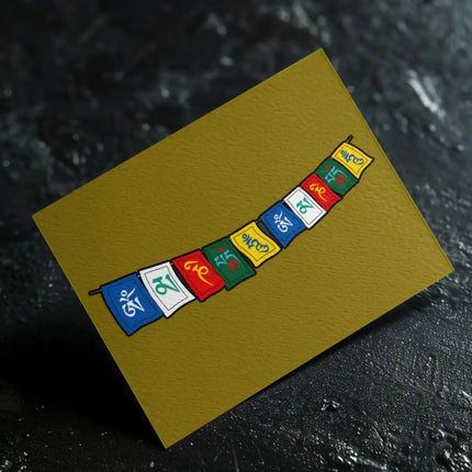 Tibetan Flag - Travel Souvenir Glossy Die Cut Vinyl Sticker