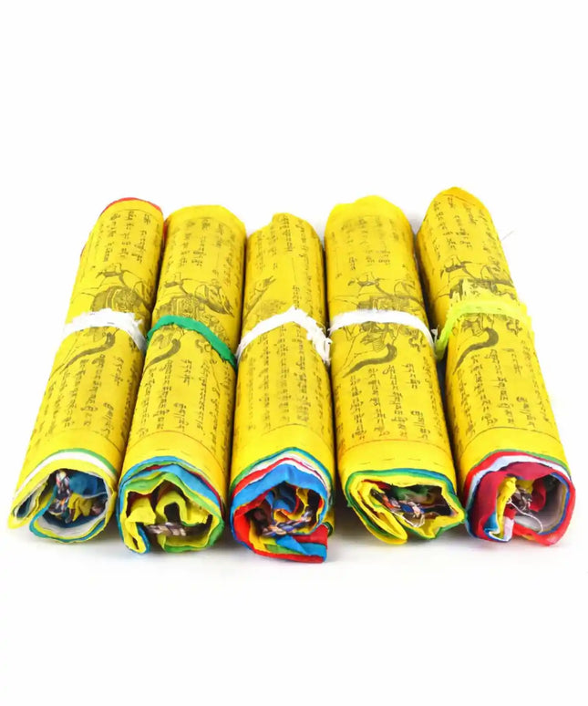 tibetan lung ta prayer flags wind horse spiritual decor for home cafes outdoor and travel