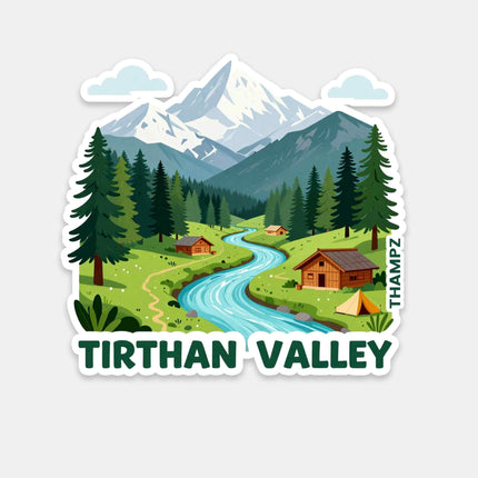 Tirthan Valley Himalayan River Fridge Magnet