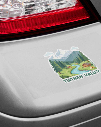 Tirthan Valley Scenic Escape Vinyl Sticker