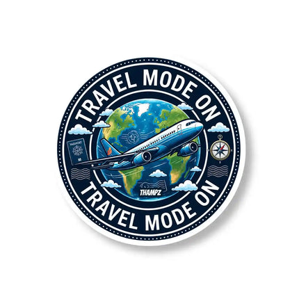 Travel Mode On Airplane Globe Pin Badge – Travel Lover Souvenir