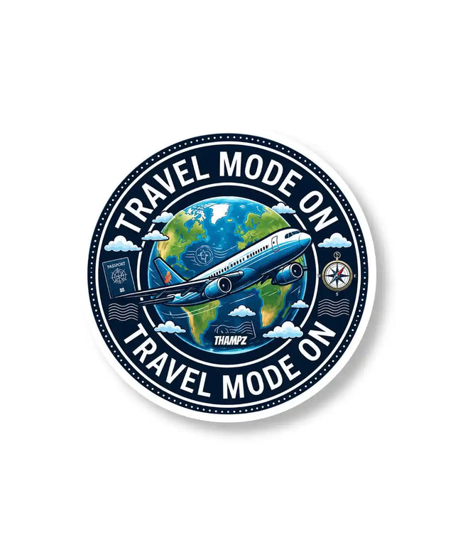 Travel Mode On Airplane Globe Pin Badge – Travel Lover Souvenir