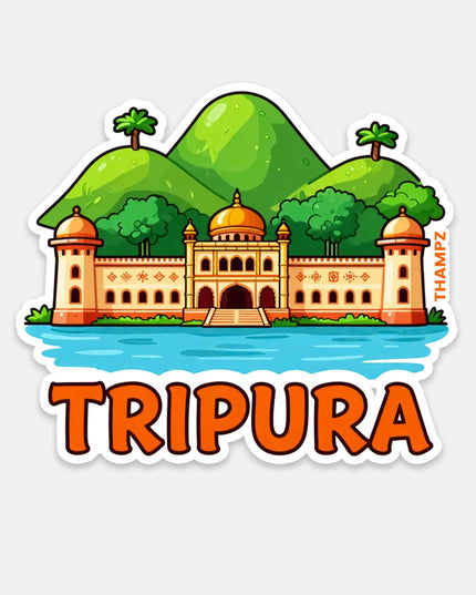 Tripura Heritage Palace Vinyl Sticker