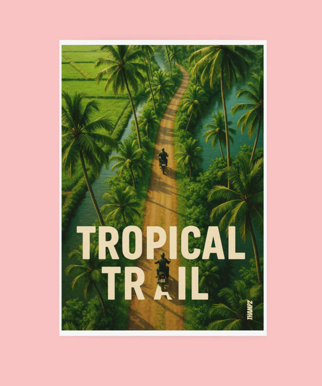 Tropical Trail Poster Ride Through Paradise