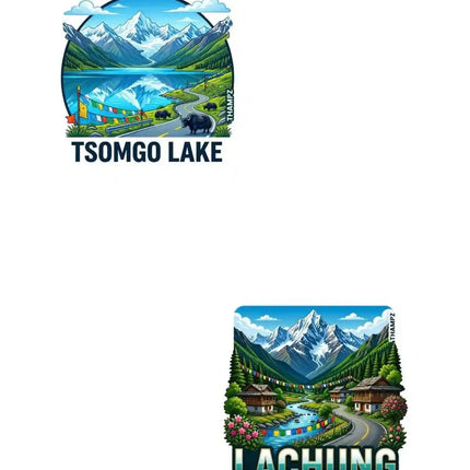 Tsomgo Lake & Lachung Fridge Magnet – Sikkim Travel Souvenir & Collectible