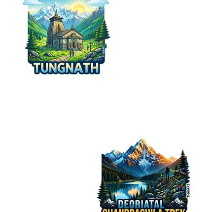 Tungnath & Deoriatal–Chandrashila Trek Fridge Magnet – Himalayan Travel Souvenir & Collectible