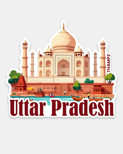 Uttar Pradesh Iconic Taj Mahal Vinyl Sticker