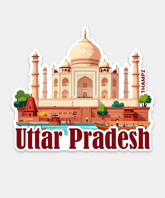 Uttar Pradesh Iconic Taj Mahal Vinyl Sticker