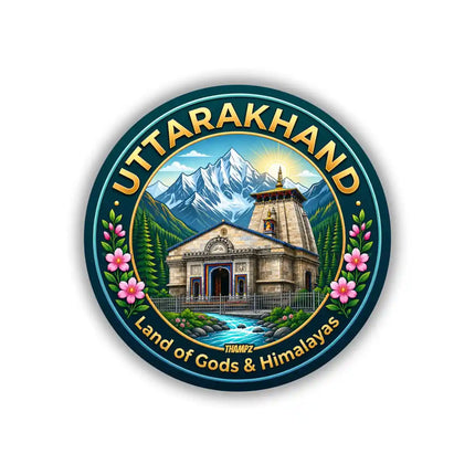 Uttarakhand Kedarnath Temple Pin Badge – Himalayan Travel Souvenir