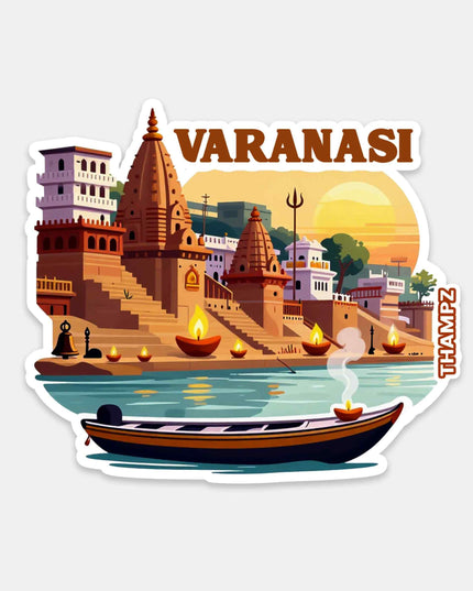 Varanasi Ghat Travel Sticker
