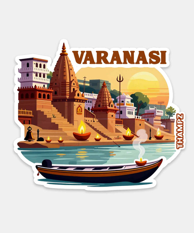 Varanasi Ghat Travel Sticker
