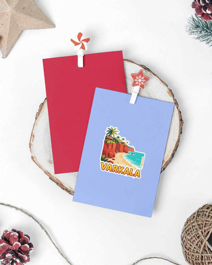 Varkala Cliff Beach Travel Sticker