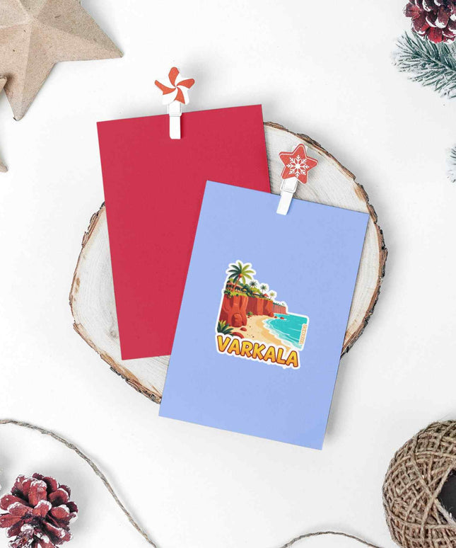 Varkala Cliff Beach Travel Sticker