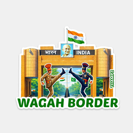 Wagah Border Fridge Magnet