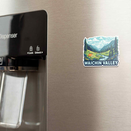 Waichin Valley Himalayan Camping Fridge Magnet