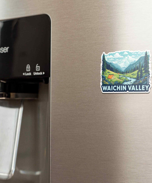 Waichin Valley Himalayan Camping Fridge Magnet