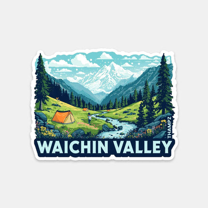 Waichin Valley Himalayan Camping Fridge Magnet
