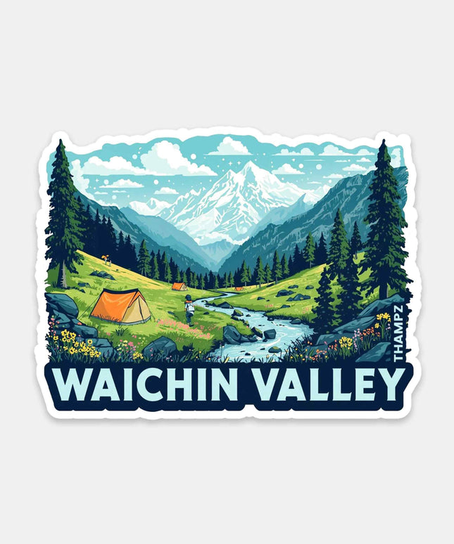 Waichin Valley Himalayan Camping Fridge Magnet