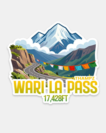 Warila Pass Travel Adventure Vinyl Sticker